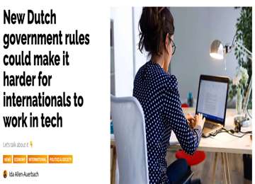 荷兰移民，为什么全面收紧技术移民？薪资门槛上调、雇主担保收紧&hellip;